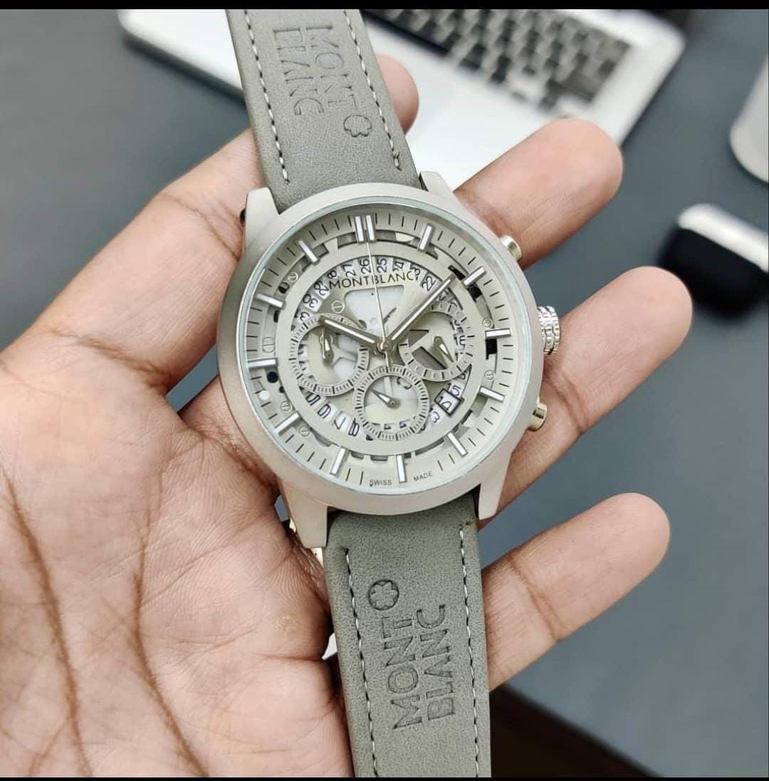 Men’s Premium Leather Strap Chronograph Watch