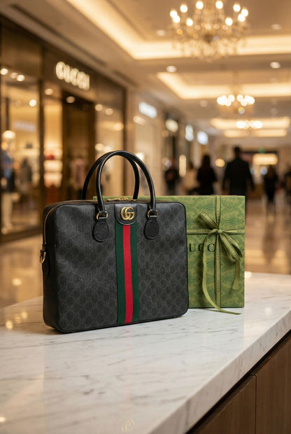 GG Supreme Ophidia Briefcase Laptop Bag