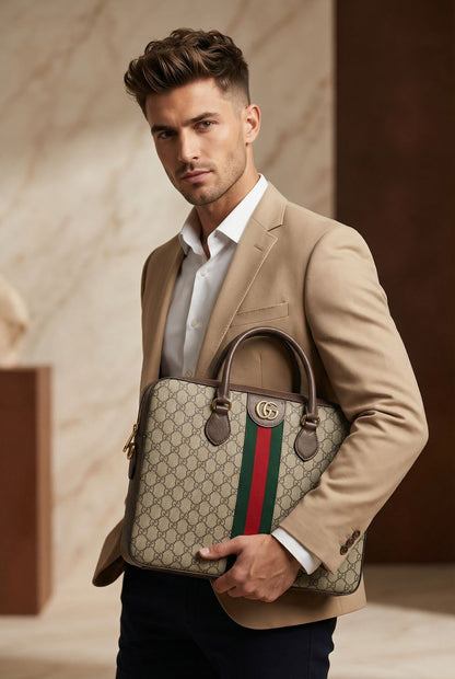 GG Supreme Ophidia Briefcase Laptop Bag