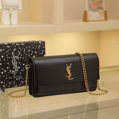Ysl Sunset Medium Leather Shoulder Bag