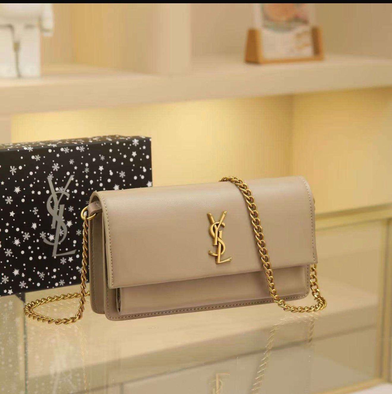 Ysl Sunset Medium Leather Shoulder Bag
