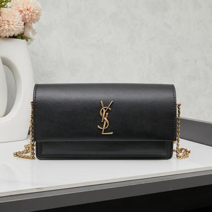 Ysl Sunset Medium Leather Shoulder Bag