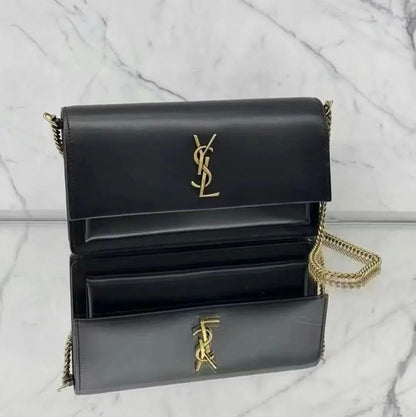 Ysl Sunset Medium Leather Shoulder Bag