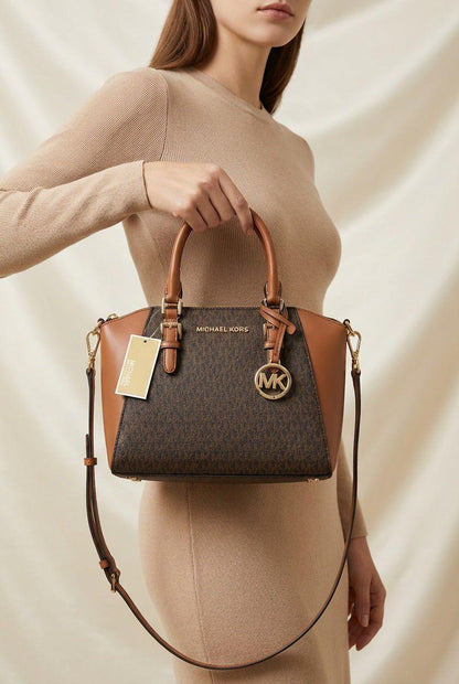 Amazing Michael Kors Ciara Satchel Signature Handbag