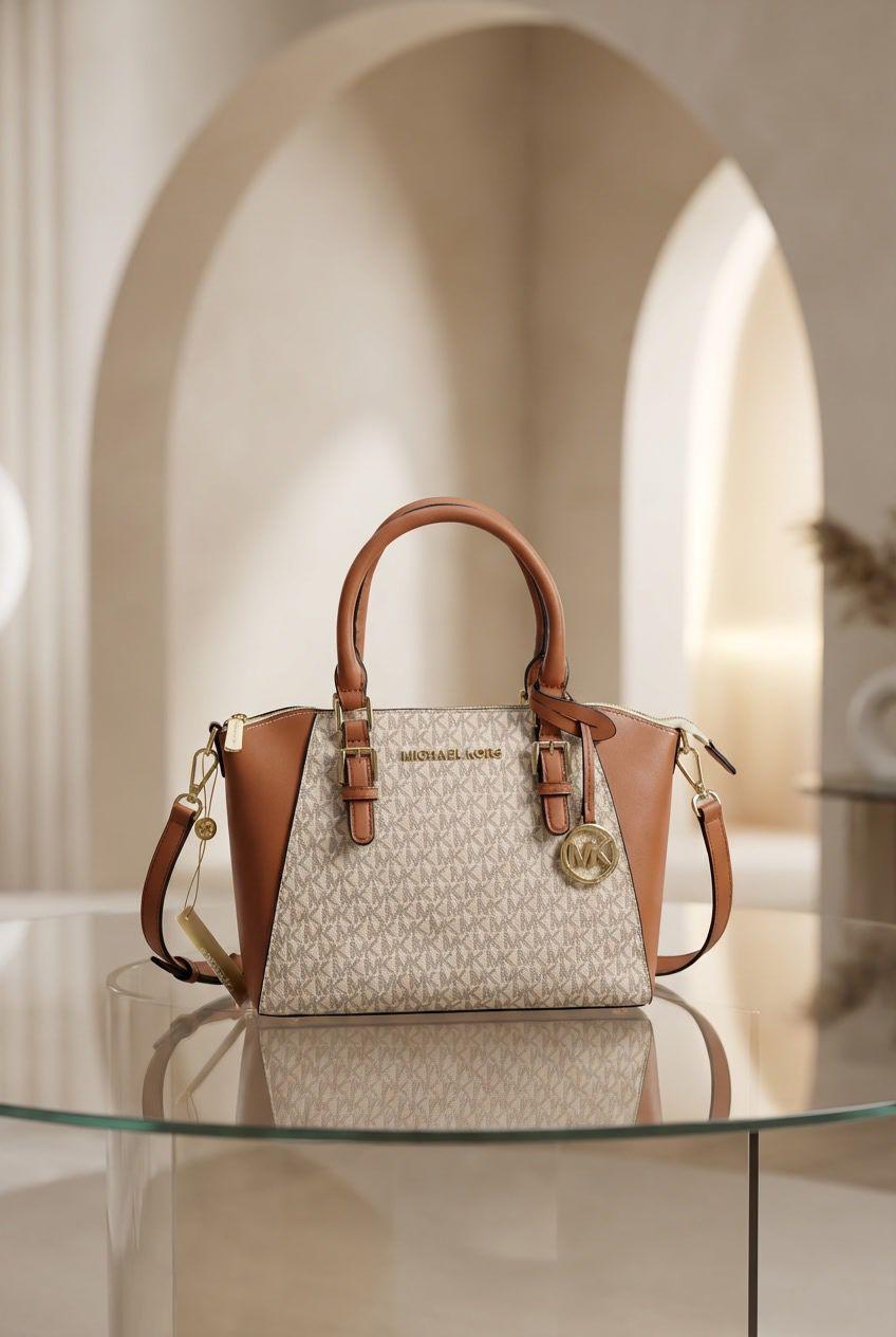 Amazing Michael Kors Ciara Satchel Signature Handbag