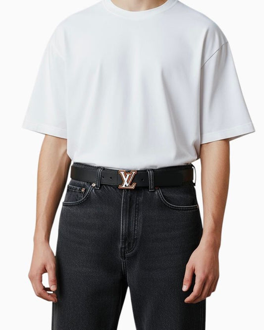 Amazing Lv imprint Reversible Belt