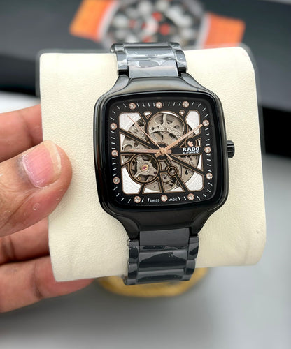 Amazing RD Square Open heart men's watch