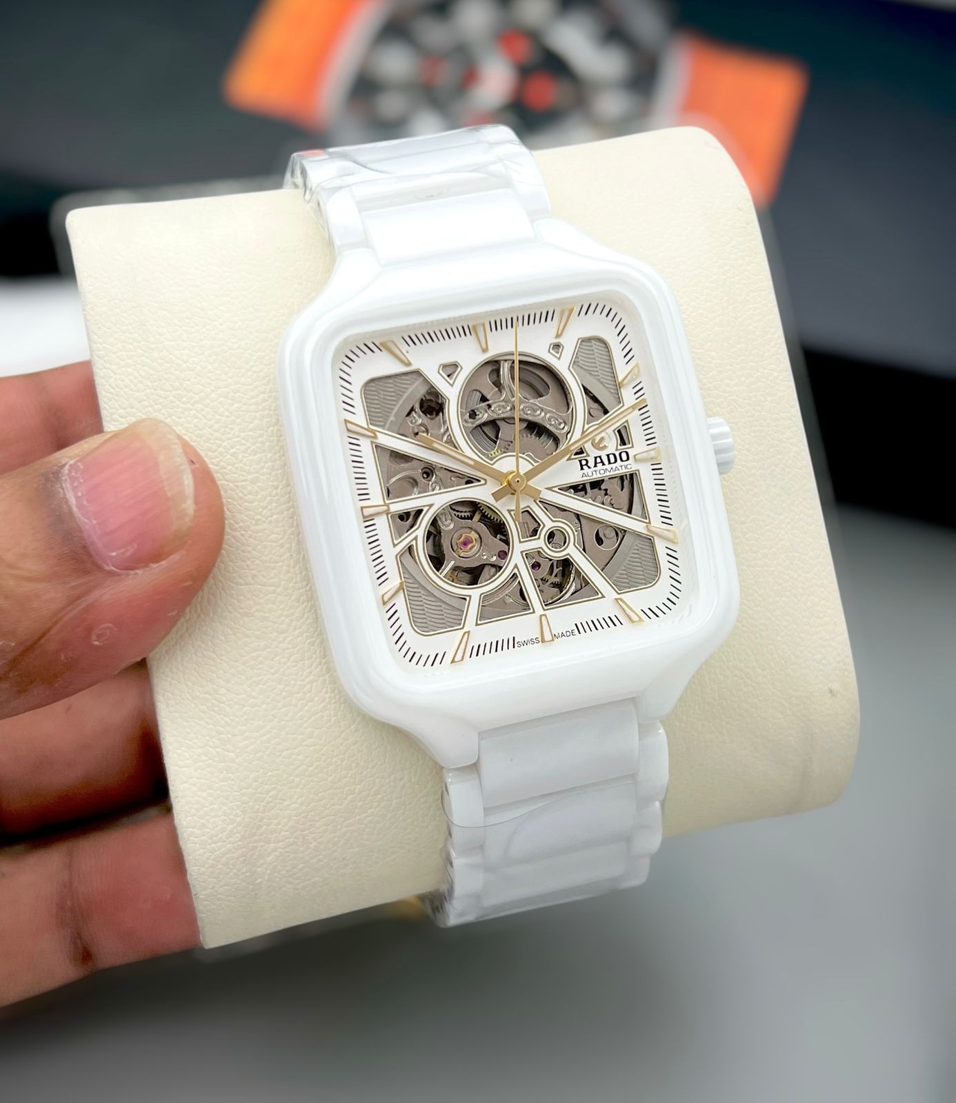 Amazing RD Square Open heart men's watch