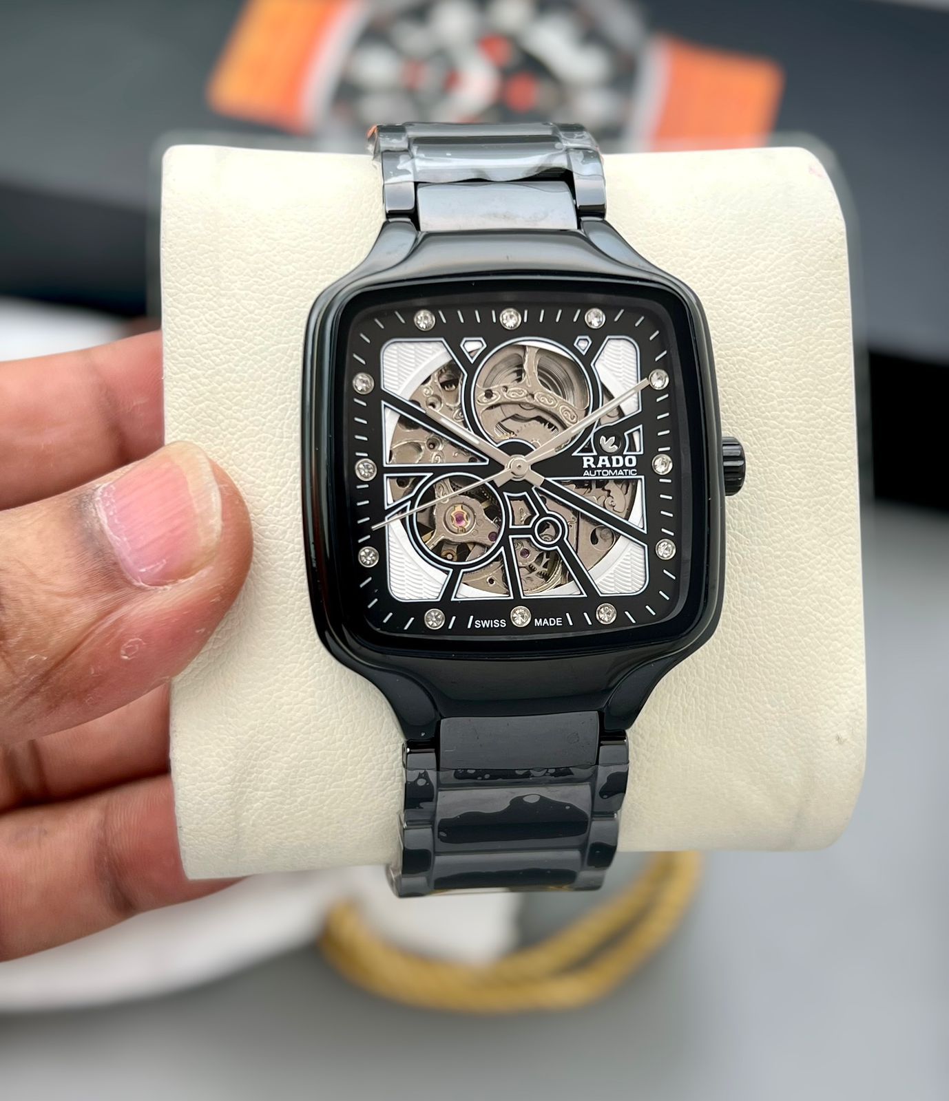 Amazing RD Square Open heart men's watch