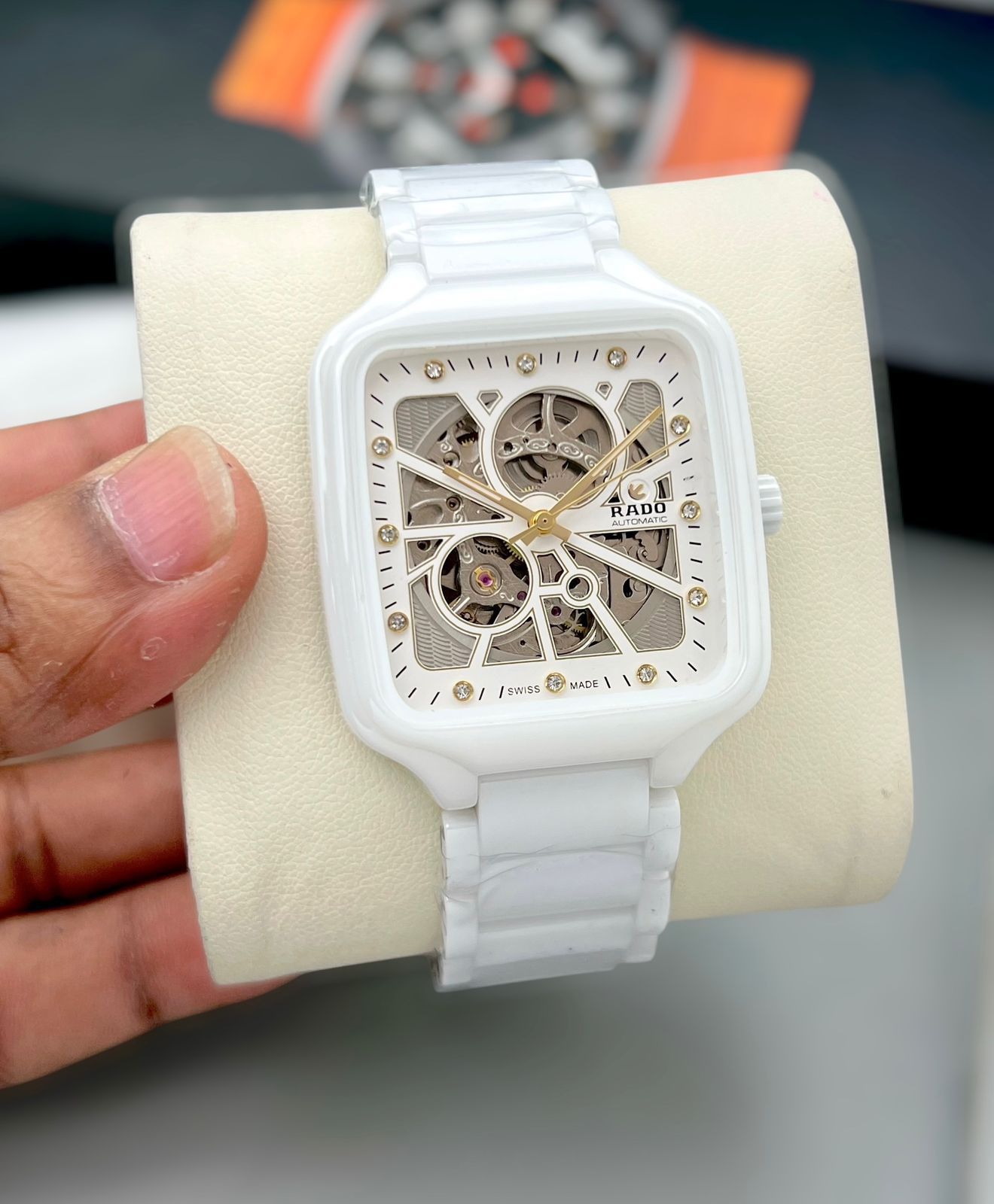 Amazing RD Square Open heart men's watch