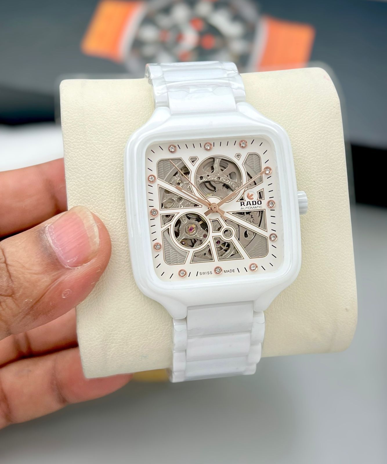 Amazing RD Square Open heart men's watch