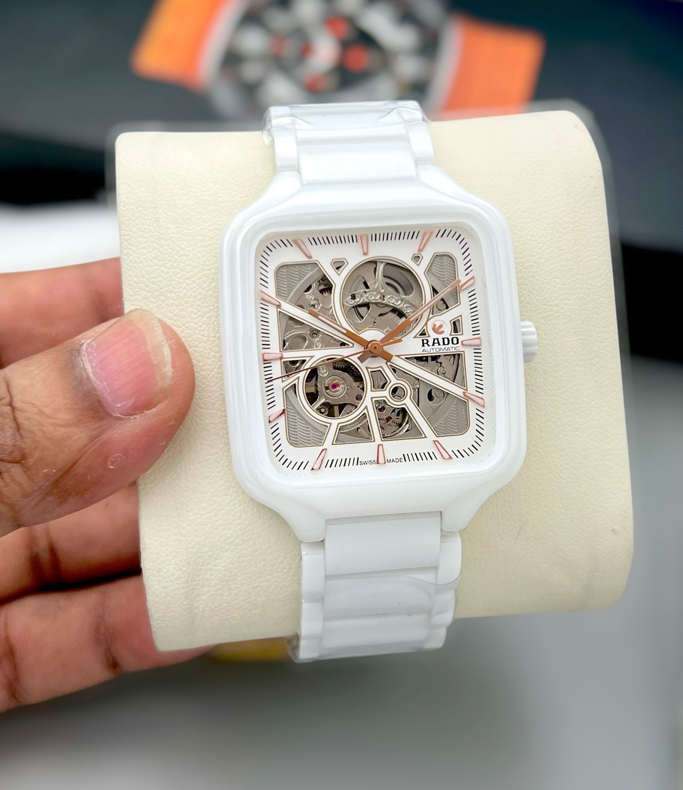 Amazing RD Square Open heart men's watch