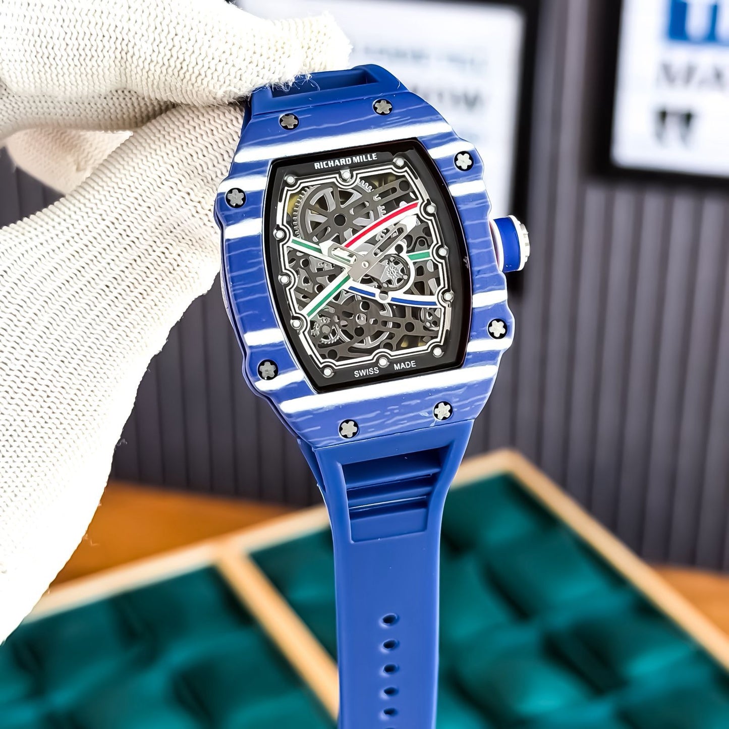 Amazing Rm 67 Skeleton Dial Men's Watch