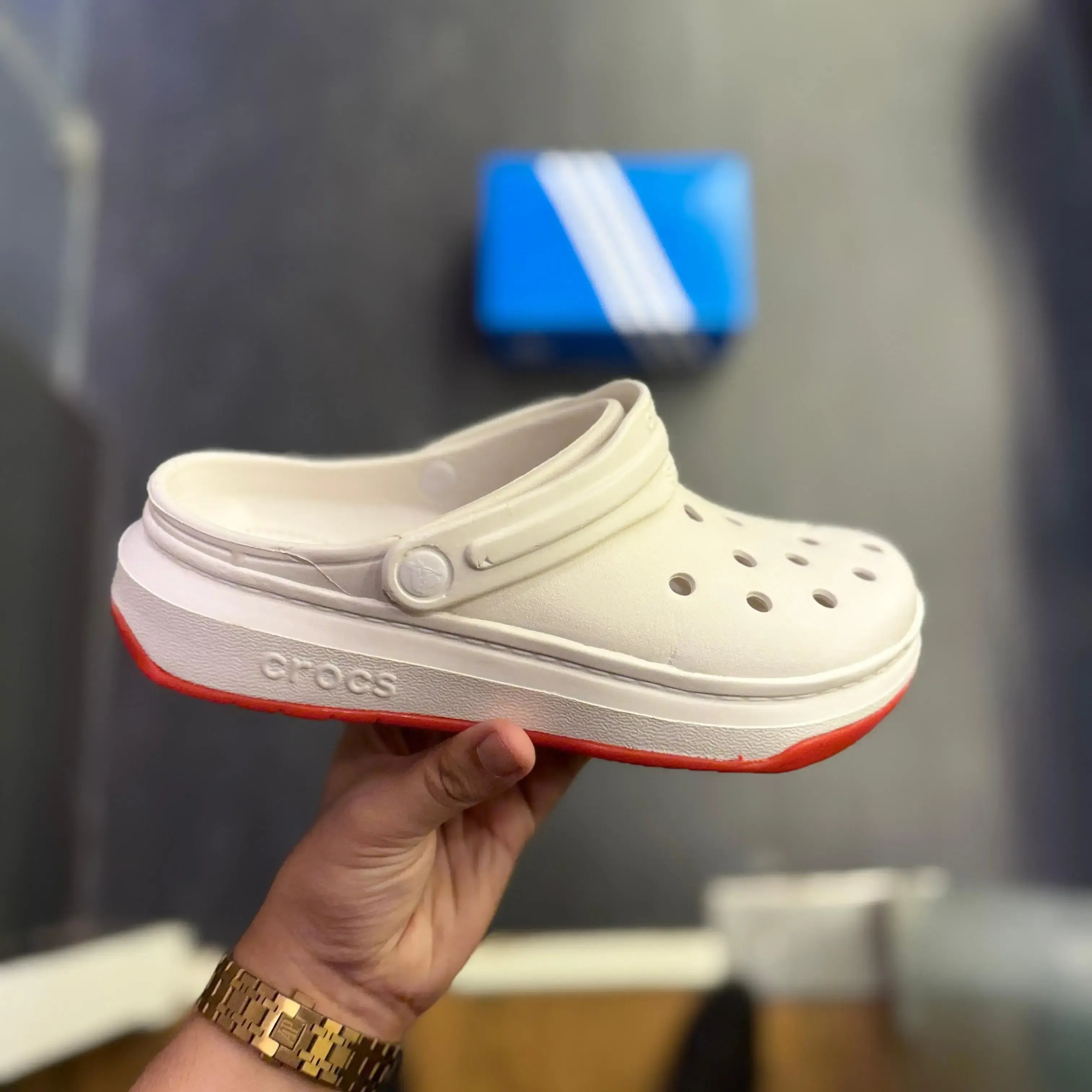 Luxury Full Force Triple White Men's Clogs Crocs