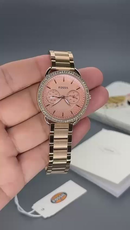 Elegant Rose Gold Women’s Chronograph Watch