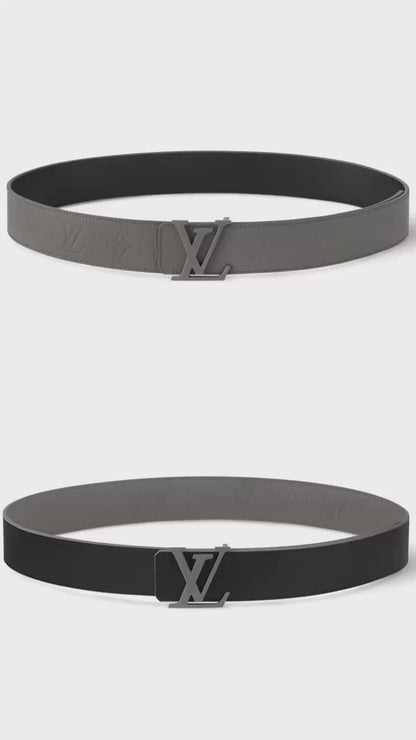 Premium Grey Reversible Leather Belt