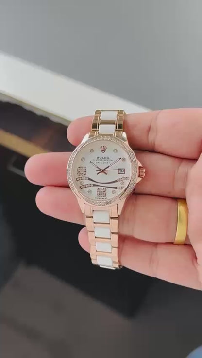 Premium Women’s 24-Hour Diamond-Accented Watch