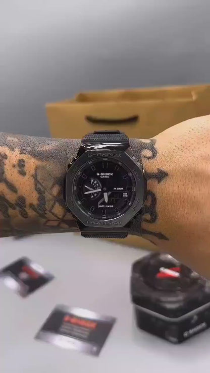 GA2100 With Metal-Clad Octagonal Design Men’s watch