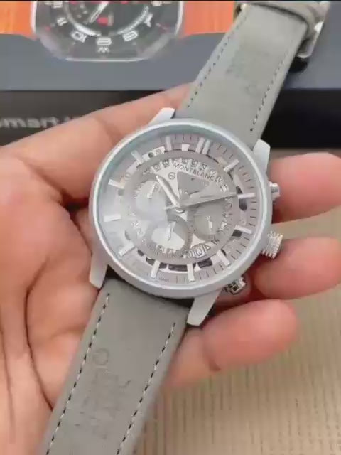 Men’s Premium Leather Strap Chronograph Watch