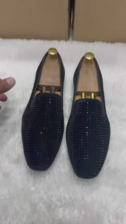 Premium Studded Mirror Loafers for Men