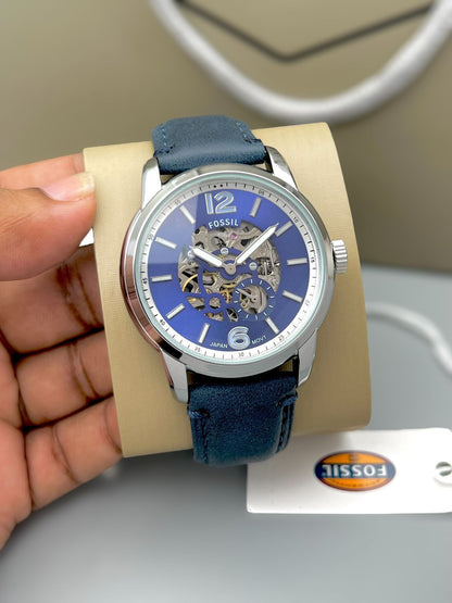 Luxury Automatic Leather Strap Watch for Men