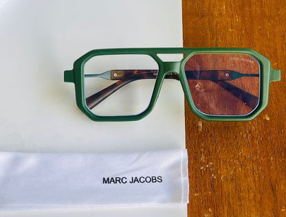 Luxury Unisex Transparent Lens Sunglasses