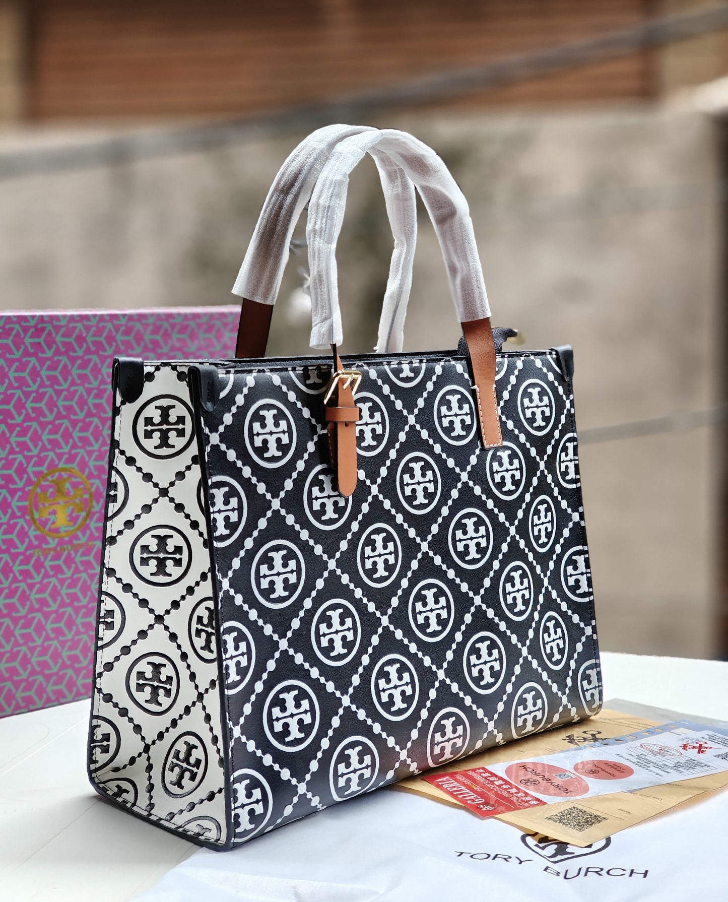 Luxury tb tote bag
