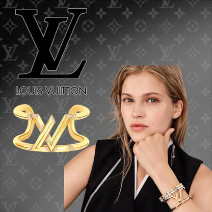 *LOUIS VUITTON “LV” VOLT ONE CUFF, YELLOW GOLD AND DIAMONDS😍*