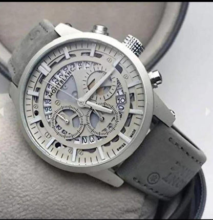 Men’s Premium Leather Strap Chronograph Watch