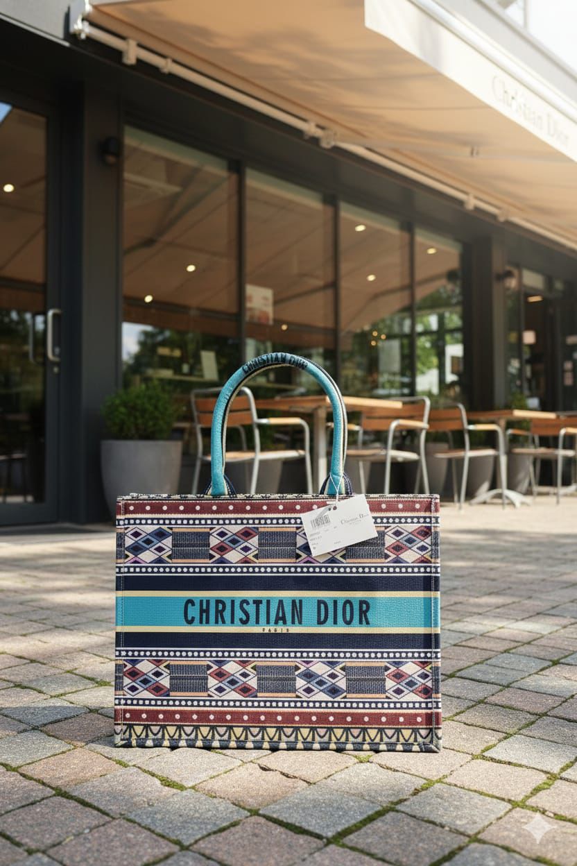 Dior canvas tote