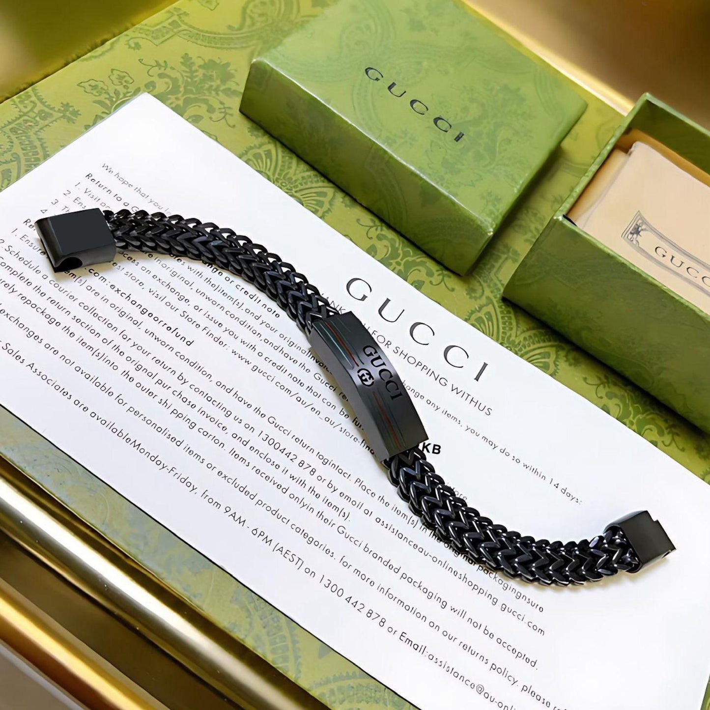 Luxury Black Chain unisex Bracelet
