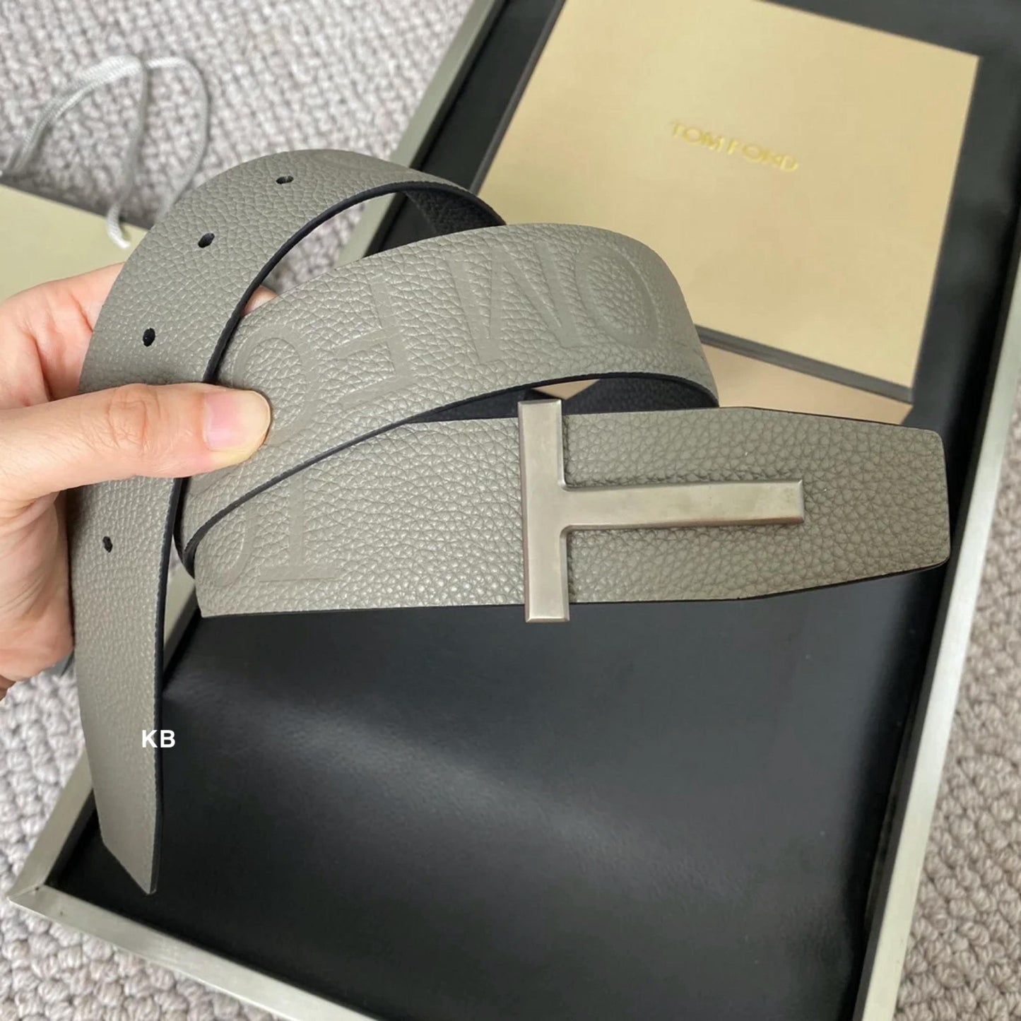 Luxury Grain Leather Reversible Men’s belt