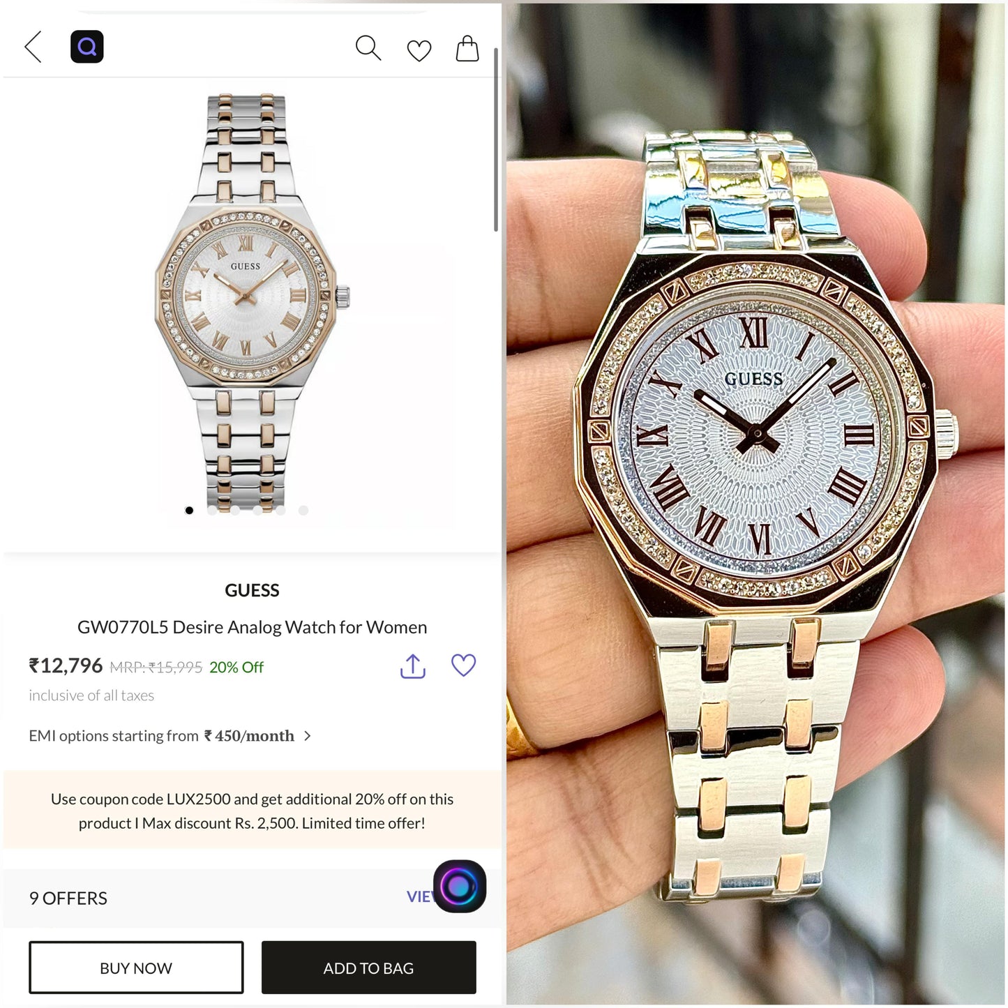 Luxury Women’s royal purple watch