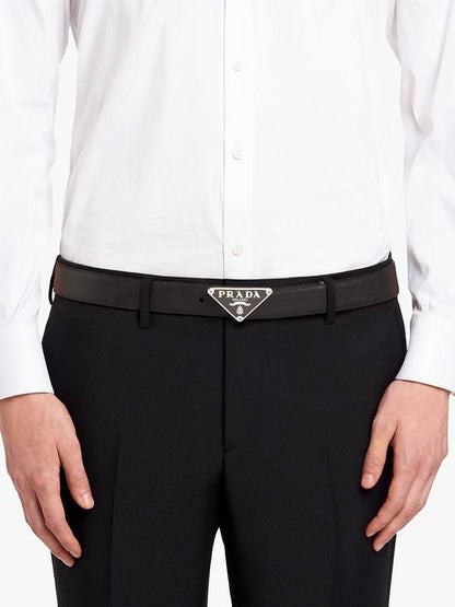 Luxury Men’s Saffiano Italian Leather Belt