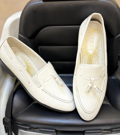 Premium White Loafers for Men