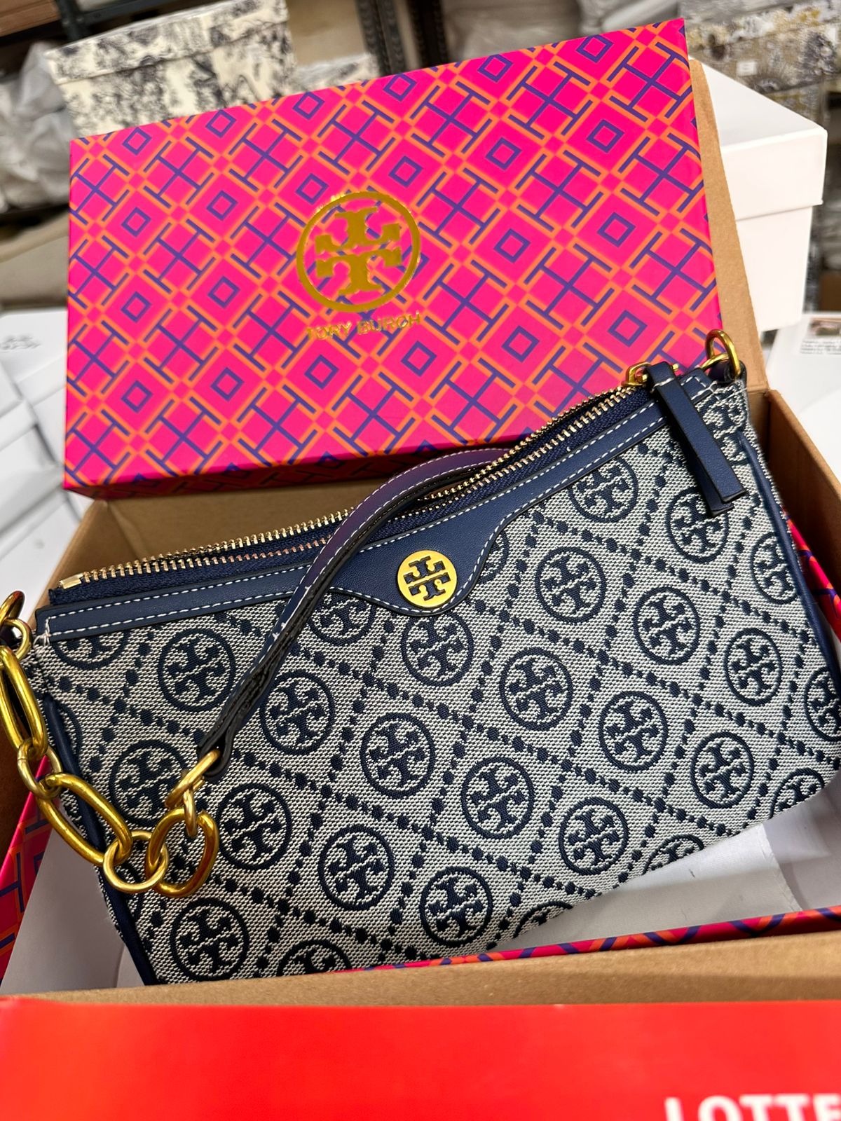 Luxury tb monogram sling bag