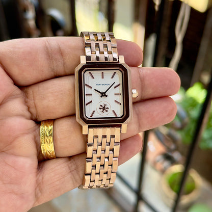 Luxury Women’s Gold Rectangular Watch