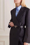 Luxury Women’s Saffiano Italian Leather Belt