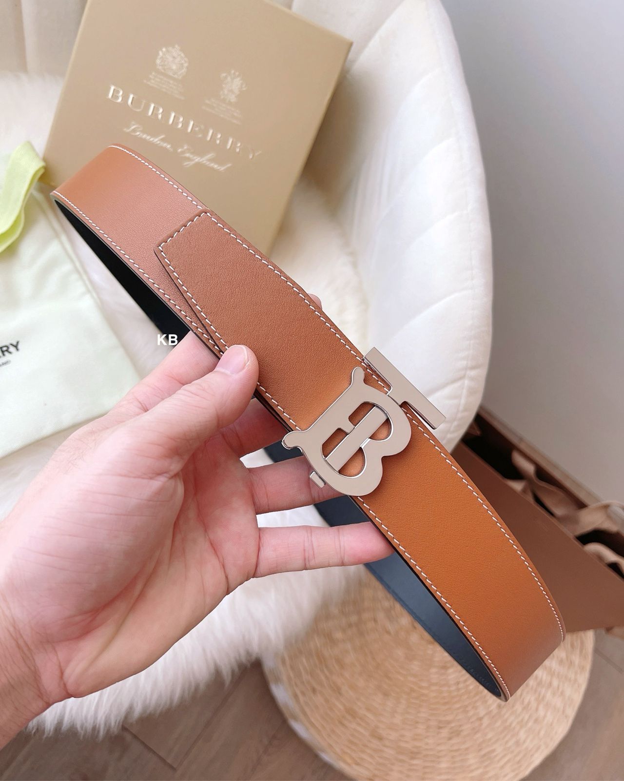 Luxury Unisex Initial Reversible Belt