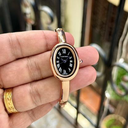 LUXURY BAIGNOIRE – TIMELESS OVAL ELEGANCE WOMEN WATCH