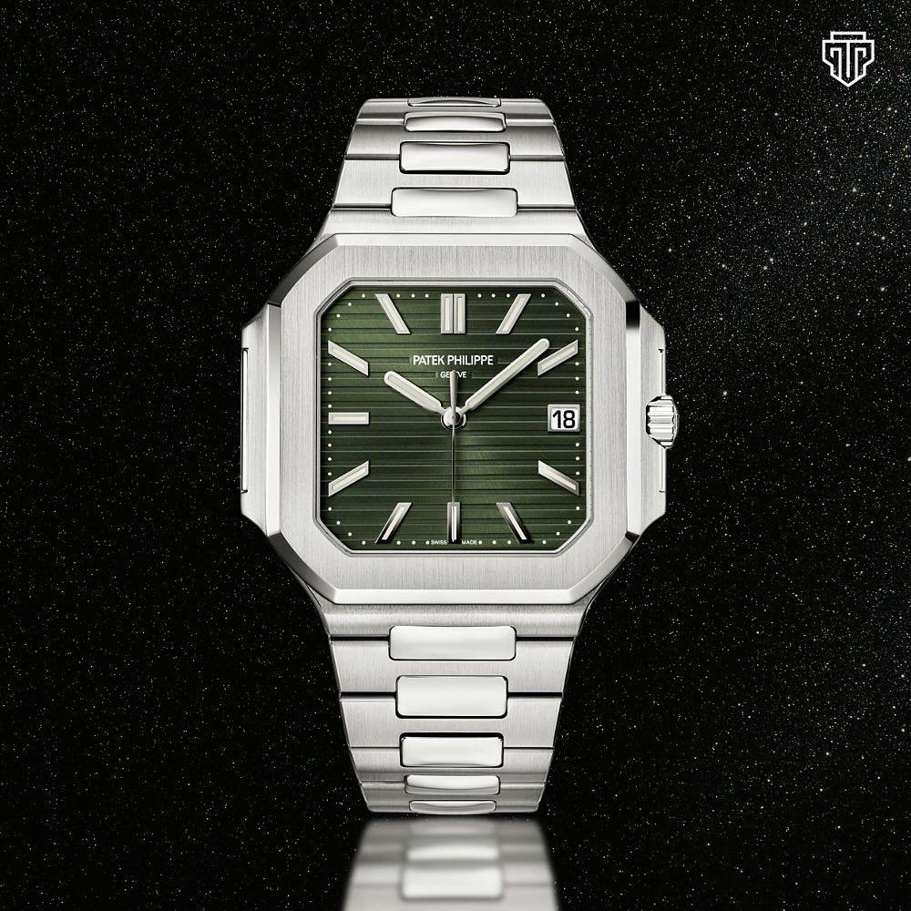 Men’s Luxury Automatic Watch – Olive Green Dial Edition