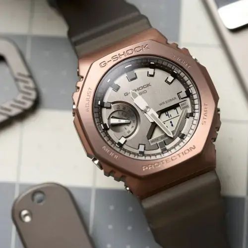 GA2100 With Metal-Clad Octagonal Design Men’s watch