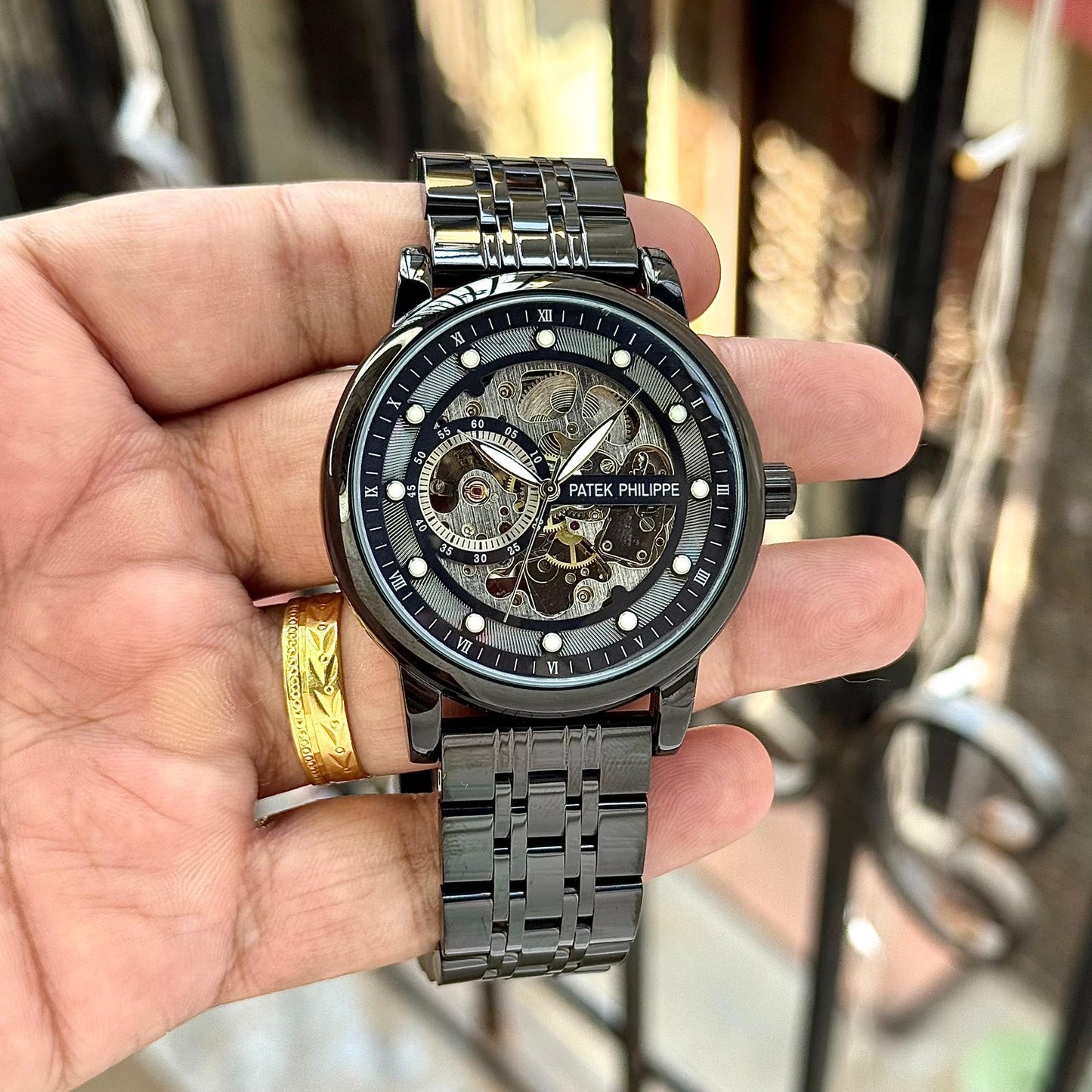 Pp skeleton Men's watch