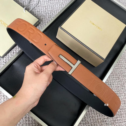 Luxury Reversible Grain Leather Belt – Unisex