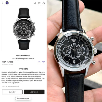 Luxury EA Minimalist Men’s watch