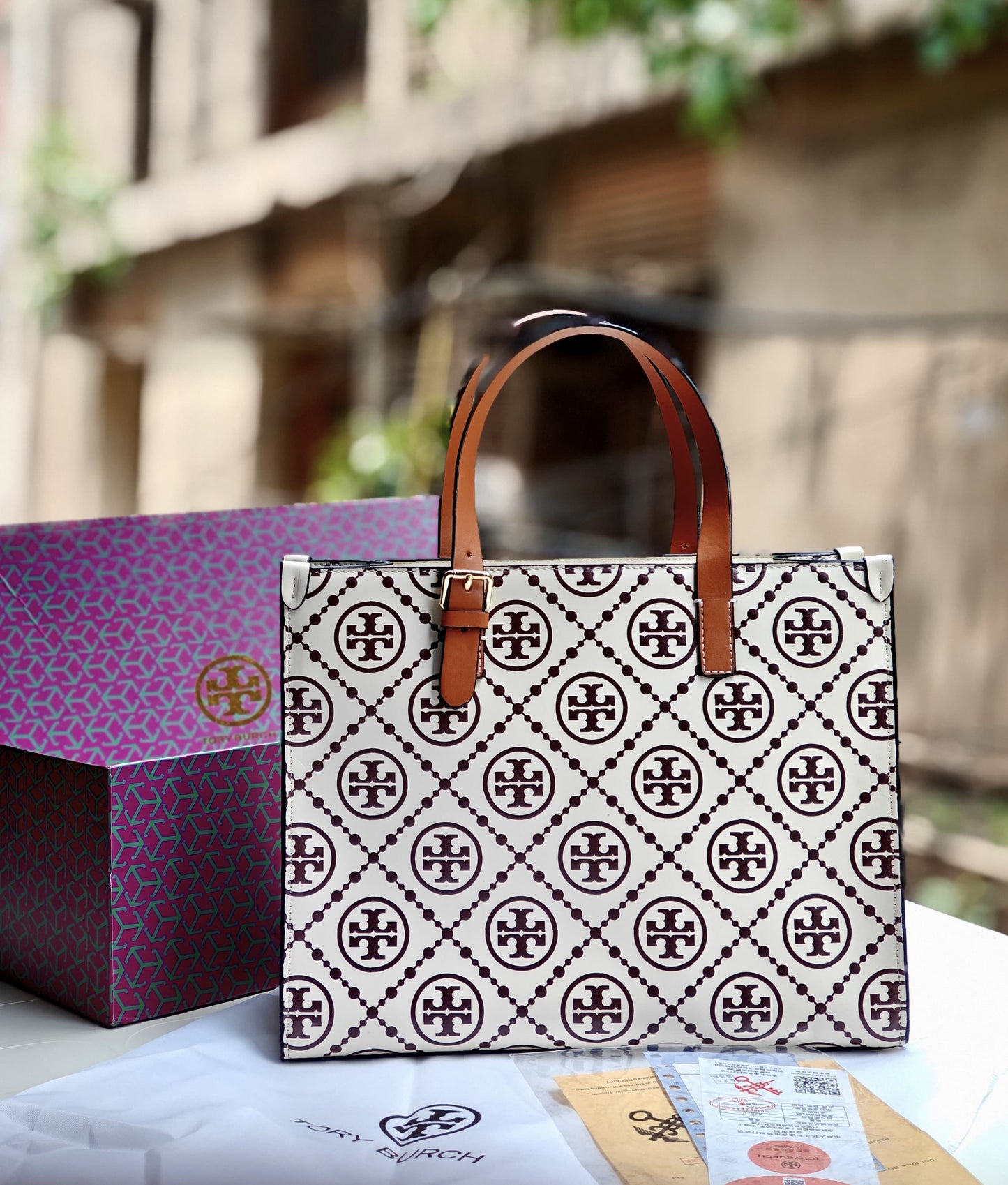 Luxury tb tote bag