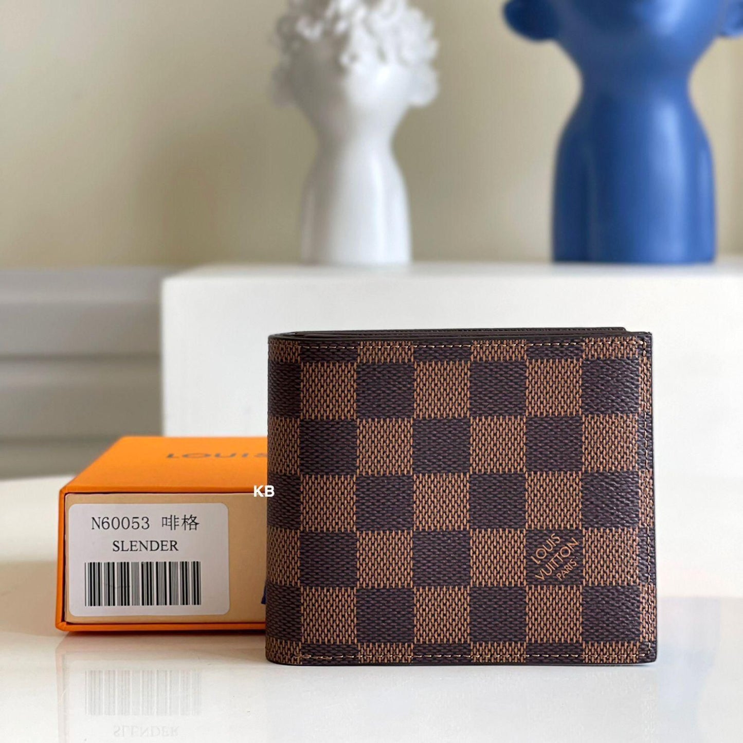 Luxury lv slender men's wallet