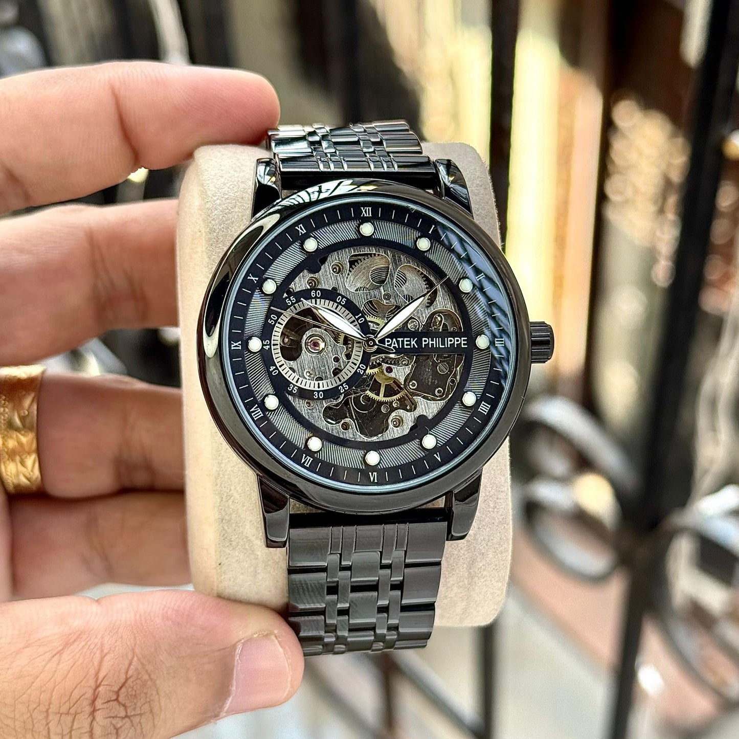 Pp skeleton Men's watch