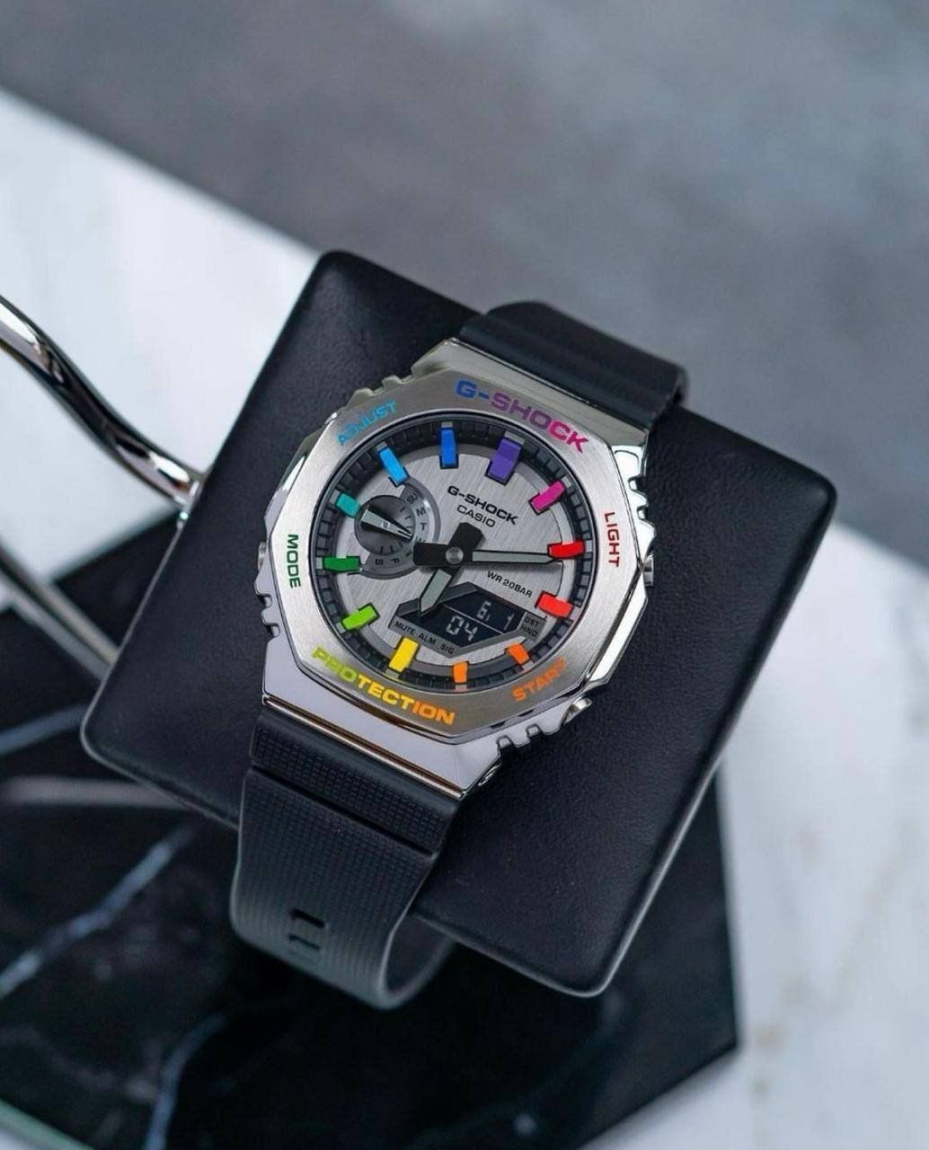 GA2100 With Metal-Clad Octagonal Design Men’s watch