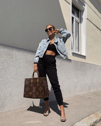 Amazing luxury lv leather bag